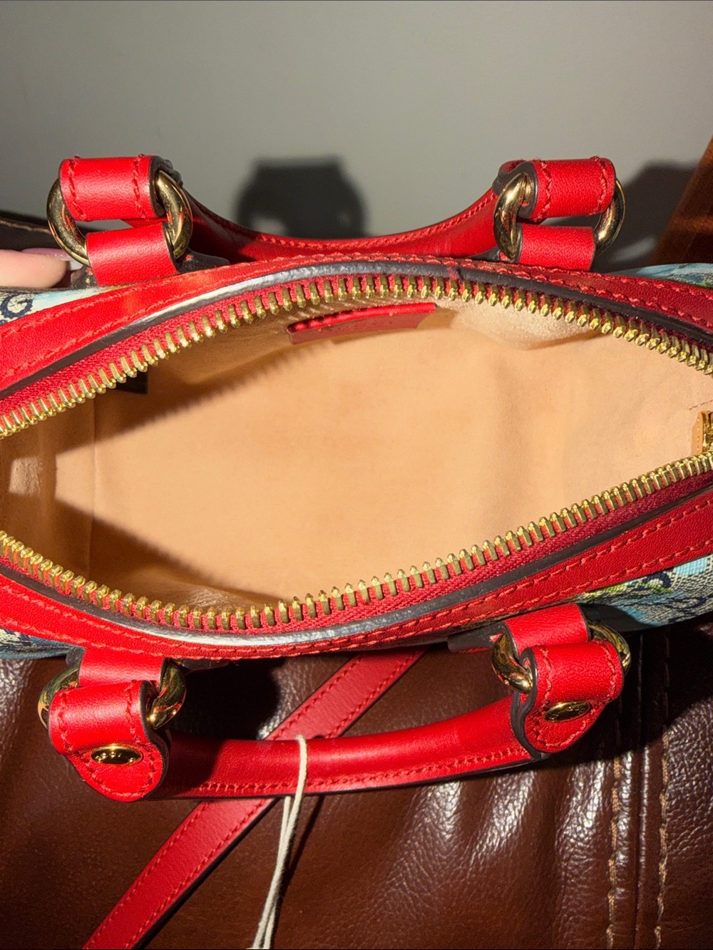 ‼️Authentic Gucci Floral Bloom Mini Boston Satchel Crossbody Bag - Picture 12 of 15